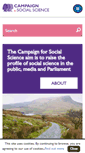 Mobile Screenshot of campaignforsocialscience.org.uk