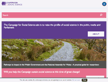 Tablet Screenshot of campaignforsocialscience.org.uk